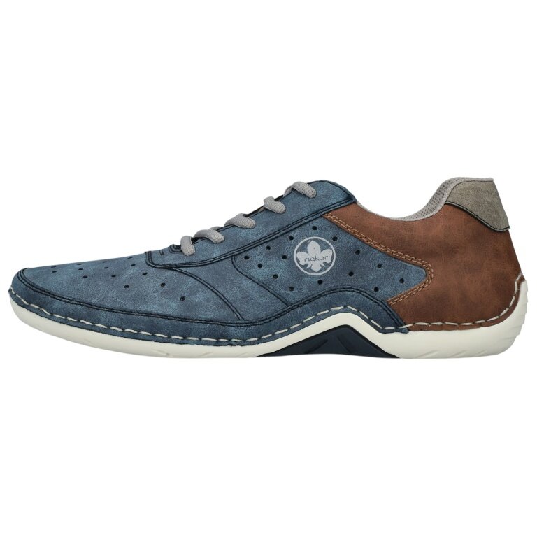 Rieker Sneakers 07506 (synthetic leather) blue/brown men's