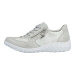 Rieker Sneaker 59501 (synthetic leather, with side zip) silver/platinum ladies