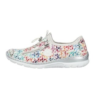 Rieker Sneakers (synthetic leather) L3252 white/multicoloured ladies