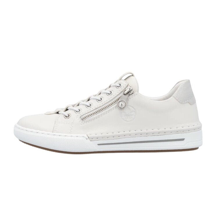 Rieker Sneakers (Smooth Leather) L7250 White Ladies