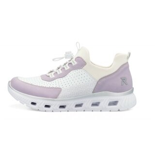 Rieker Sneakers (Synthetic Leather) M6067-30 White/Purple Ladies