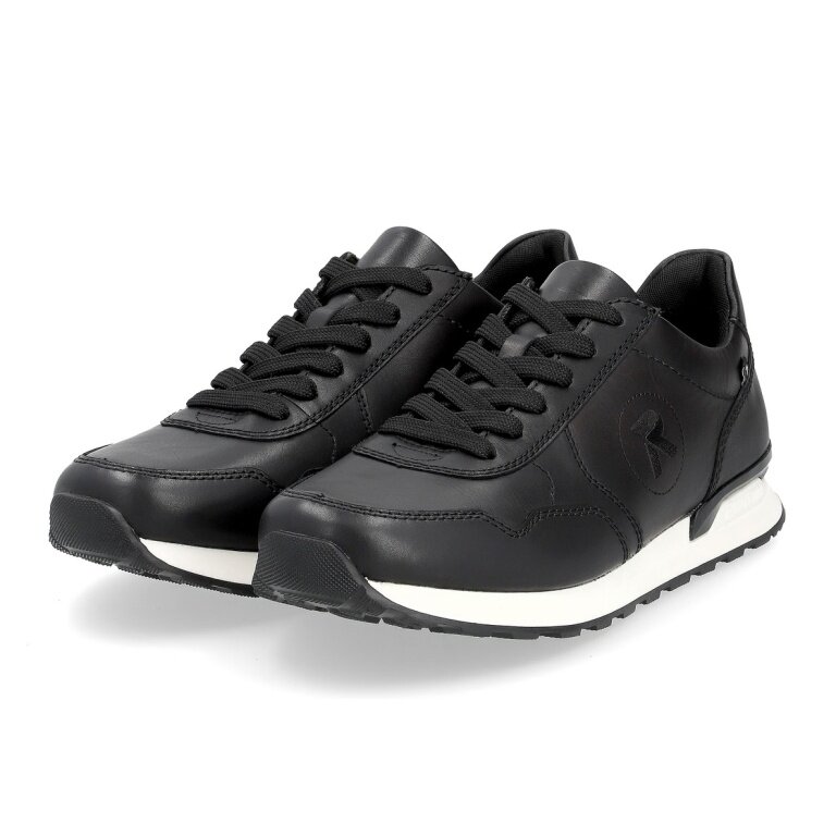 Rieker Sneakers (Smooth Leather) U0304-01 Black Men's