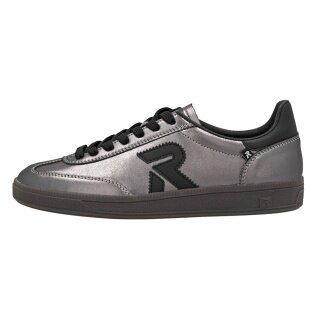 Rieker Sneakers San Diego (smooth leather) silver/black ladies