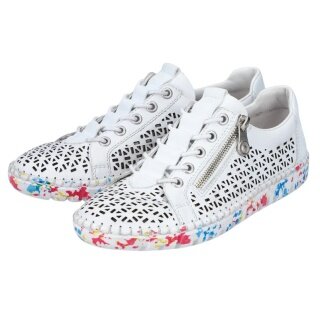 Rieker Sneakers (Smooth Leather) M2357 white/multicoloured Ladies