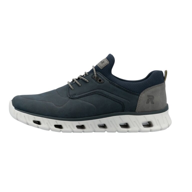 Rieker Sneaker Slipper (Synthetic Leather) 04350-14 Dark Blue Men's