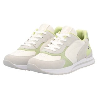 Rieker Sneakers (smooth leather) W2400 white/grey/green ladies