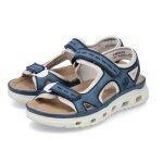 Rieker Trekking Sandals 64066-14 (light and flexible sole) blue ladies