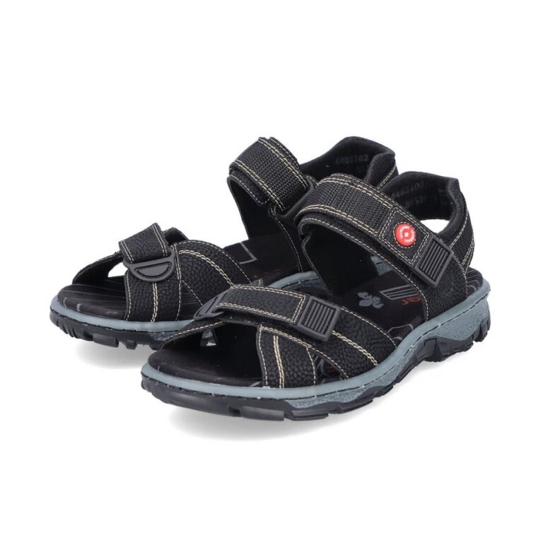 Rieker Trekking Sandals 68851-02 Black Women