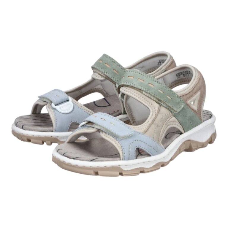 Rieker trekking sandals 68866-94 multi-coloured ladies
