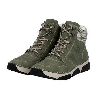 Rieker Winter Boots 45955-54 (Boots with side zip and inner lining) green ladies