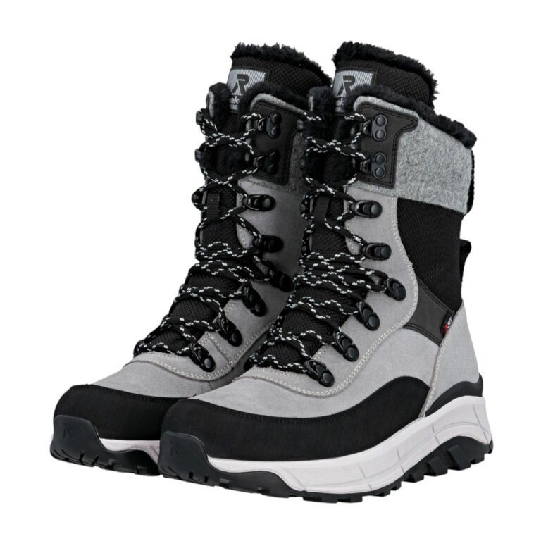 Rieker Winter Boots Evolution W0066-40 (Boots with side zip and inner lining) grey/black ladies