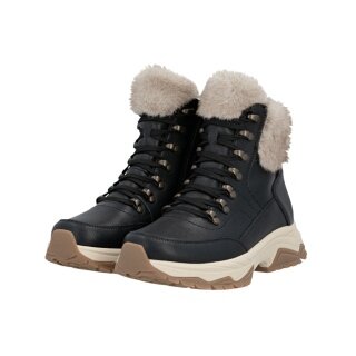 Rieker Winter Boots W3971-00 (Boots with side zip and lining) black ladies