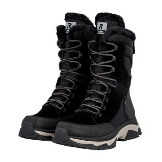 Rieker Winter Boots W3972-00 (Lace-up boots with lining, very warm) black ladies