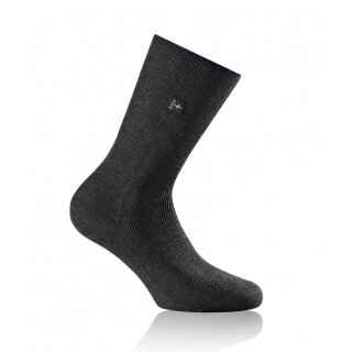 Rohner Daily Sock SupeR (ribbed, non-slip, cotton) anthracite Men's 1 Pair