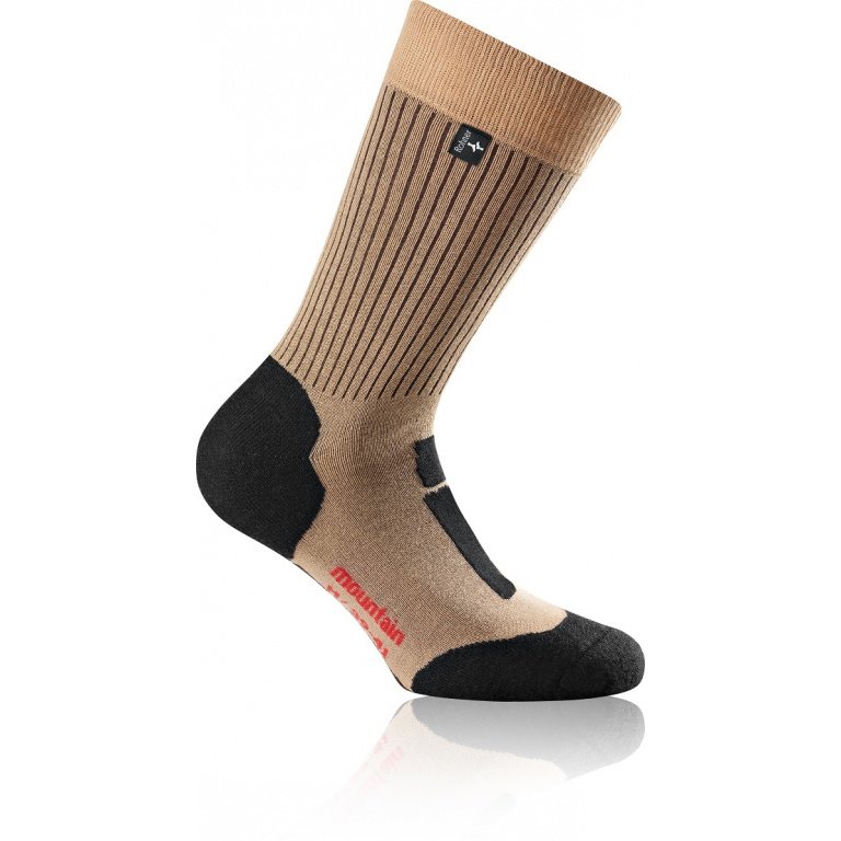 Rohner Trekking Socks Crew Mountain Trekking (antibacterial, foot wellness) beige - 1 pair