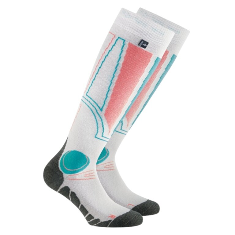 Rohner Winter Ski Socks Carving l/r (warm, antibacterial) white - 1 pair