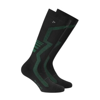 Rohner Winter Ski Socks Compression Ski Light (Compression Sock) black/green - 1 pair