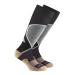 Rohner Winter Ski Socks Copper Jet (high wearing comfort, warm) dark grey/grey - 1 pair