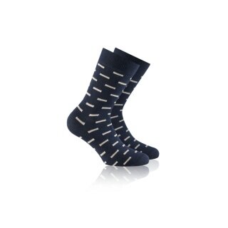 Rohner Day Sock Fashion navy blue/beige Men - 1 Pair