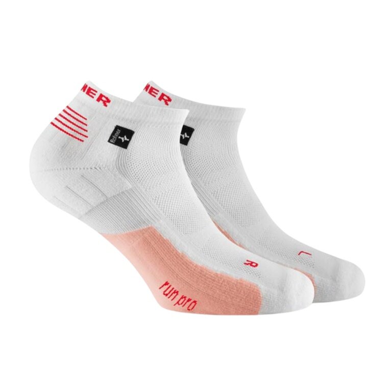 Rohner Running Sock Run Pro l/r white/pink Men's