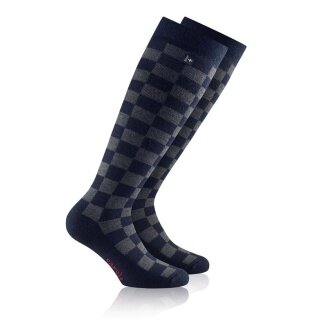 Rohner Ski Sock Carola (wool blend) navy blue/grey - 1 pair