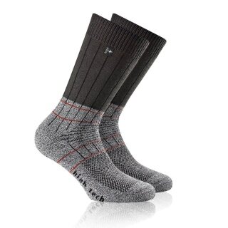 Rohner Hiking Sock Fibre High Tech (Coolmax fibers/Merino wool) anthracite/grey - 1 pair