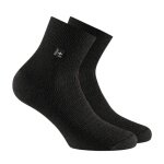 Rohner Daily Sock SupeR WO Quarter Black - 1 Pair