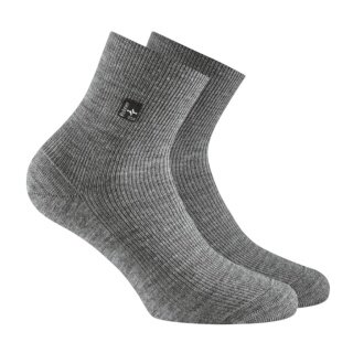 Rohner Daily Sock SupeR WO Quarter Medium Grey - 1 Pair