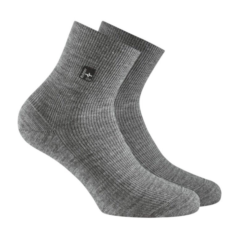 Rohner Daily Sock SupeR WO Quarter Medium Grey - 1 Pair