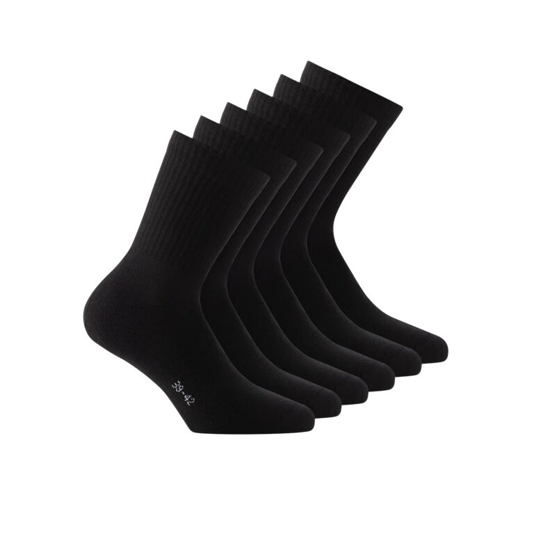 Rohner Tennis Socks Crew Basic (super soft) black - 3 pairs