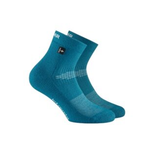 Rohner Trek Everyday Quarter Walking Socks (pleasant foot climate and maximum comfort) blue - 1 pair