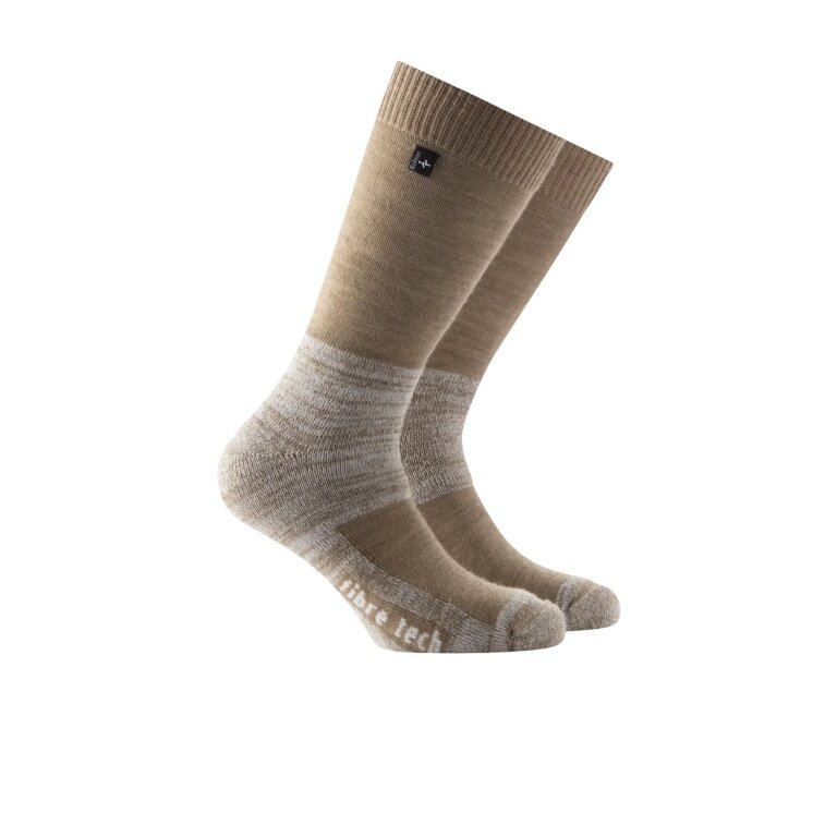 Rohner Trekking Sock Fibre Tech light brown/grey - 1 pair