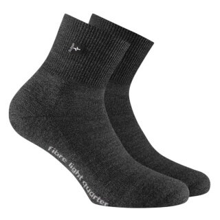 Rohner Hiking Sock Fibre Light Quarter (Mixed Fabric) denim black - 1 Pair