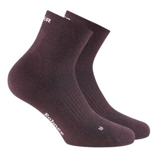 Rohner Dynamic Merino Quarter Walking Socks bordeaux - 1 Pair