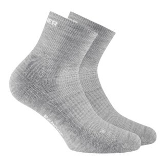 Rohner Dynamic Merino Quarter Walking Socks Light Grey - 1 Pair