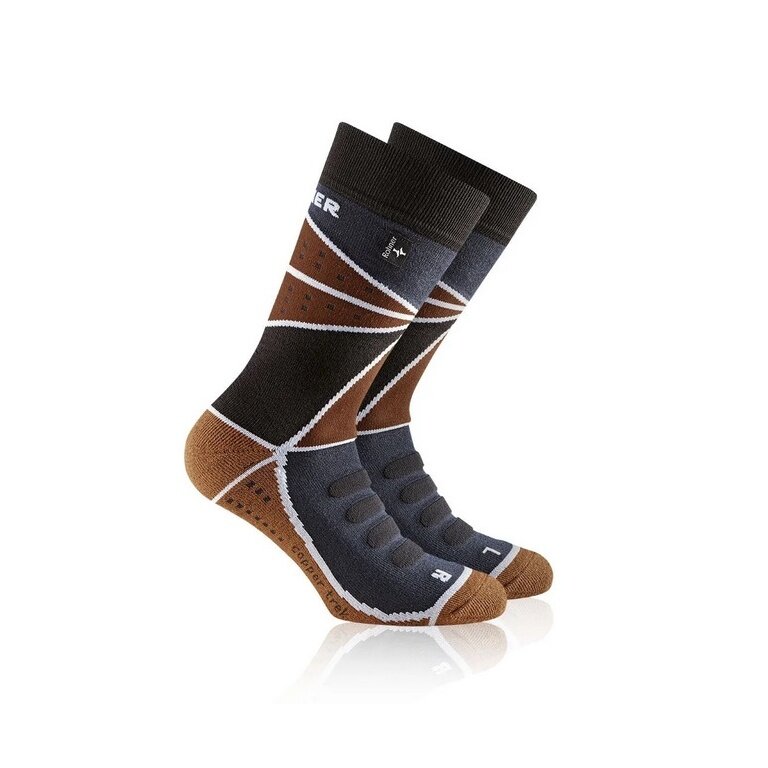 Rohner Trekking Sock Copper Trek (Trekking, Cotton) dark blue/brown - 1 Pair