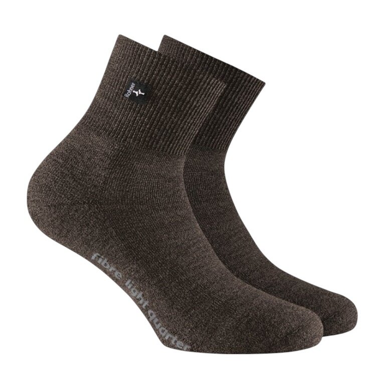 Rohner Hiking Sock Fibre Light Quarter (Mixed Fabric) brown - 1 Pair