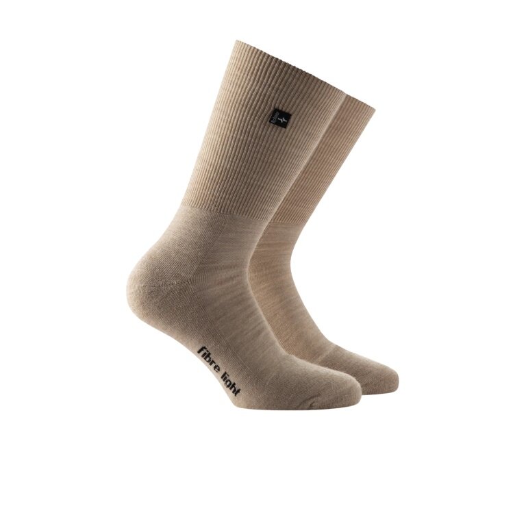 Rohner Hiking Sock Fibre Light SupeR (Merino Wool) sand brown - 1 pair