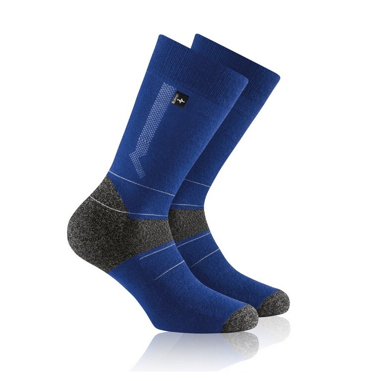 Rohner Winter Ski Socks Nordic Light (light padding, warm) royal blue - 1 pair