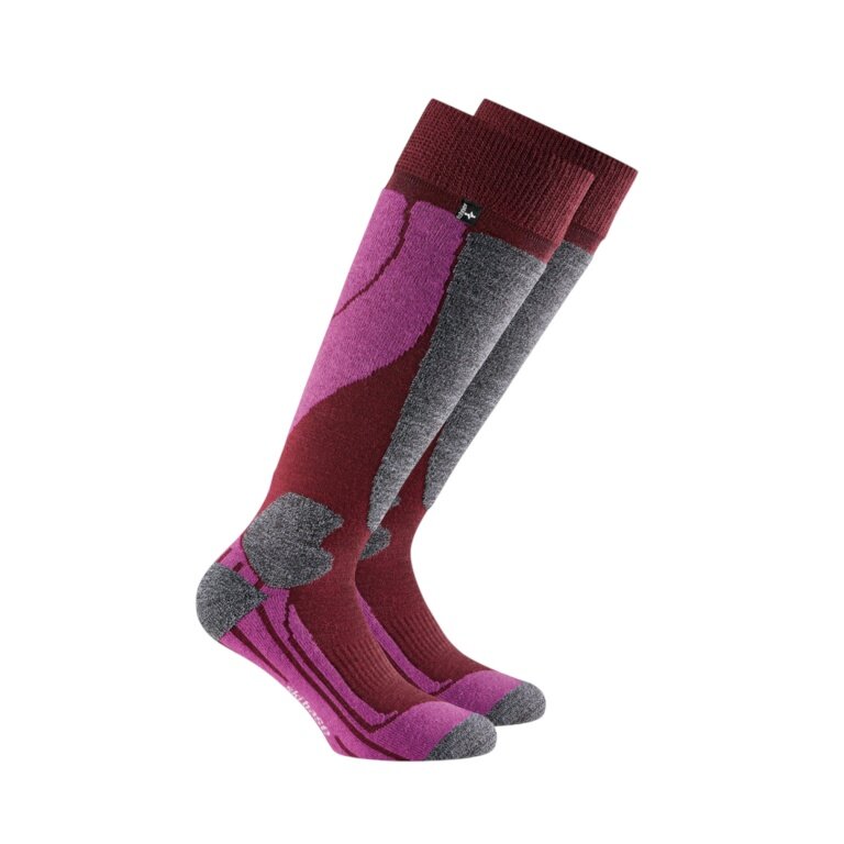 Rohner Ski Sock Ski Base l/r violet/grey/red Men's - 1 Pair