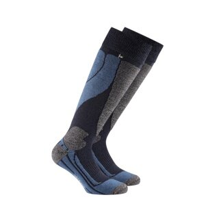 Rohner Ski Sock Ski Base l/r blue/grey men's - 1 pair