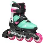 Rollerblade Inline Skates Microblade XT (Wheels: 72mm/80A, Bearings: SG5) black/mint/pink girls