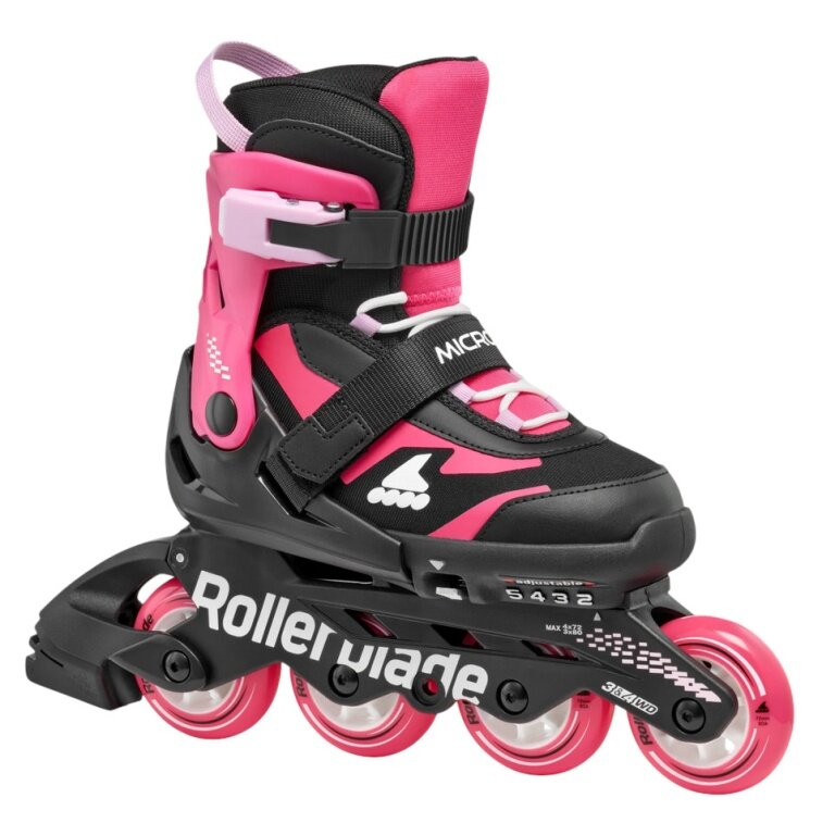 Rollerblade Inline Skates Microblade (Wheels: 72mm/80A, Bearings: SG3) black/pink for girls