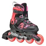 Rollerblade Inline Skates Microblade SL (Wheels: 72mm/80A, Bearings: SG3) black/coral red children