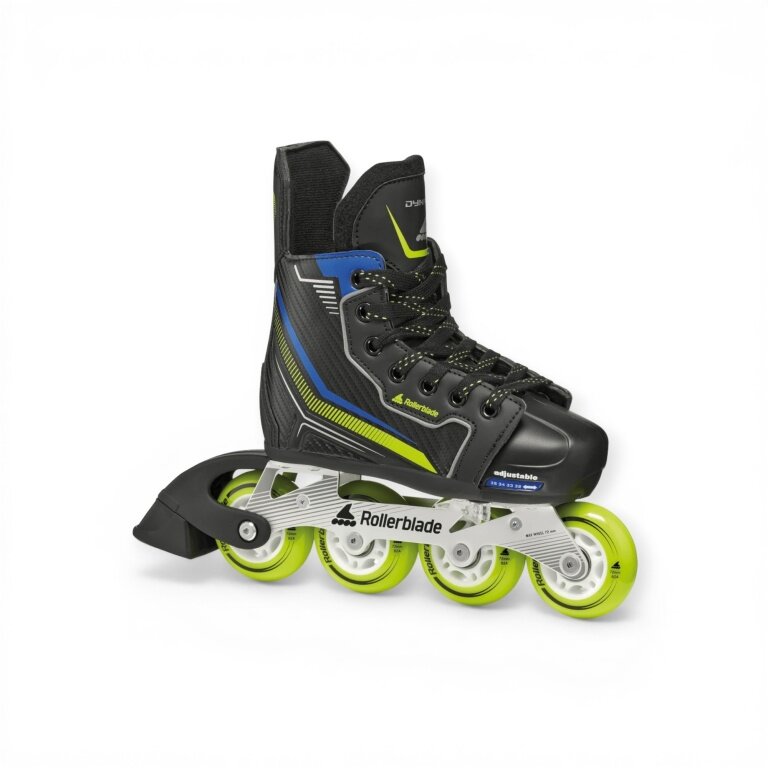 Rollerblade Inline Skates Dynamo (Wheels: 72mm/82A, Bearings: SG5) black/lime/blue children