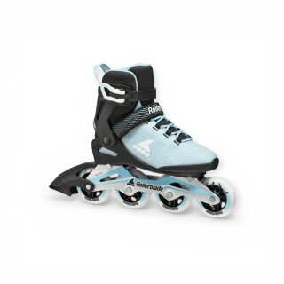 Rollerblade Inline Skates Macroblade 80 (Wheels: 80mm/82A, Bearings: SG5) light blue/black ladies