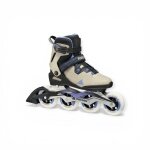 Rollerblade Inline Skates Macroblade 90 (Wheels: 90mm/84A, Bearings: SG9) black/sand/blue ladies