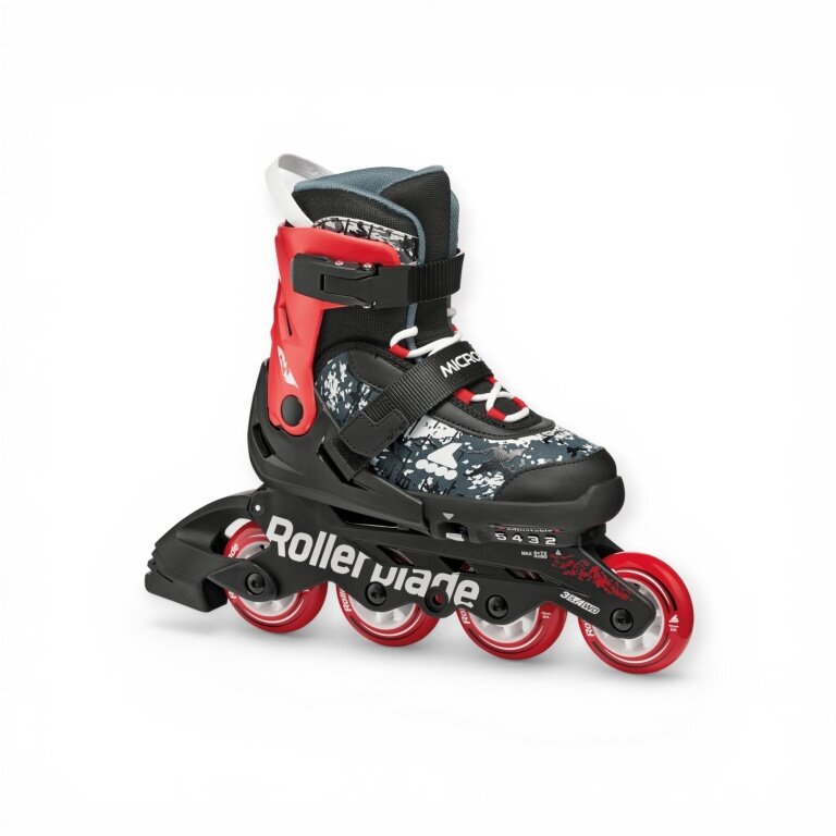 Rollerblade Inline Skates Microblade SL (Wheels: 72mm/80A, Bearings: SG3) black/red children