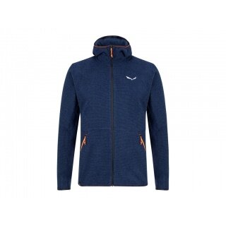 Salewa Fleece Jacket Nuvolo with Hood (warm, breathable) dark blue Men