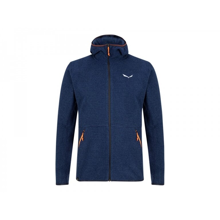 Salewa Fleece Jacket Nuvolo with Hood (warm, breathable) dark blue Men